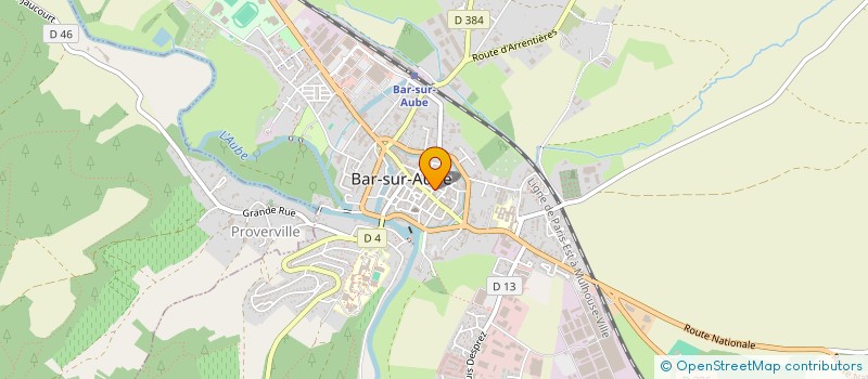 localisation de l'entreprise SCI LA SALAMANDRE  BAR-SUR-AUBE