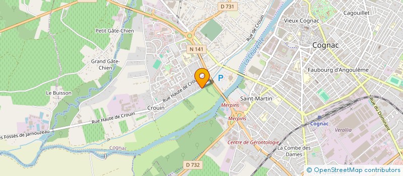localisation de l'entreprise SCI LA SALAMANDRE à COGNAC