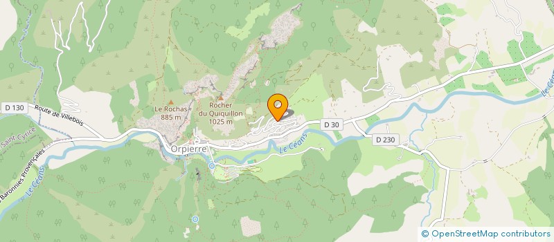 localisation de l'entreprise SCI LA SALAMANDRE  ORPIERRE