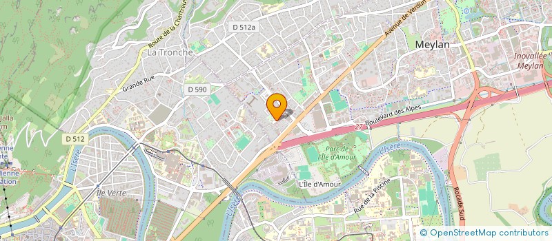 localisation de l'entreprise SCI LA SALAMANDRE  MEYLAN