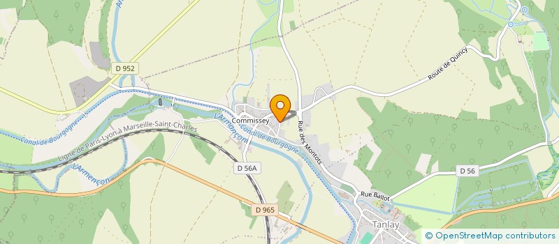 localisation de l'entreprise SCI LA SALAMANDRE  TANLAY