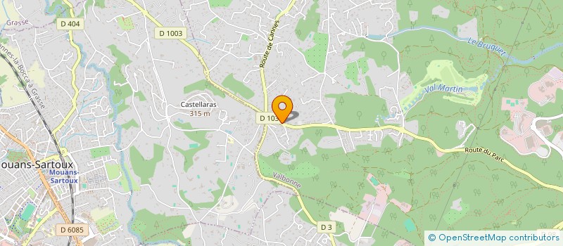 localisation de l'entreprise SCI LA SALAMANDRE VERTE  VALBONNE