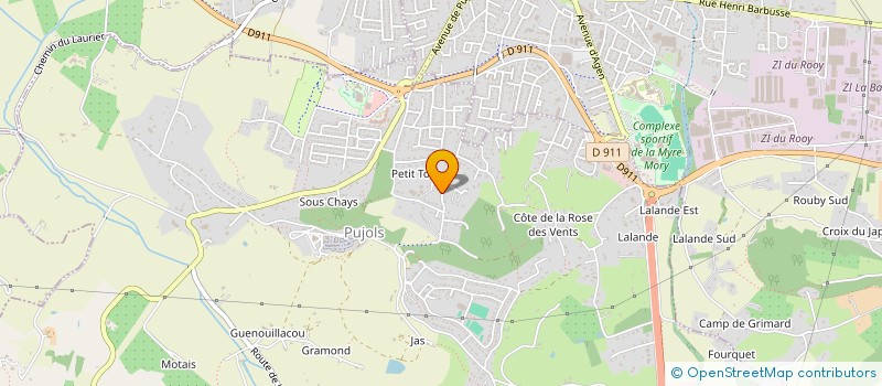 localisation de l'entreprise SCI LA SALANQUETTE  PUJOLS