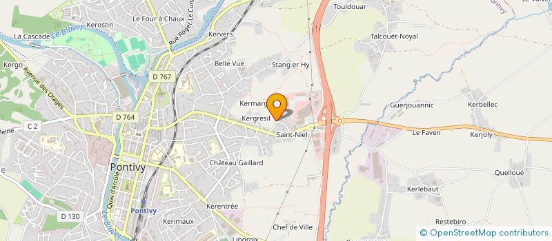 localisation de l'entreprise SCI LA SALINE  PONTIVY