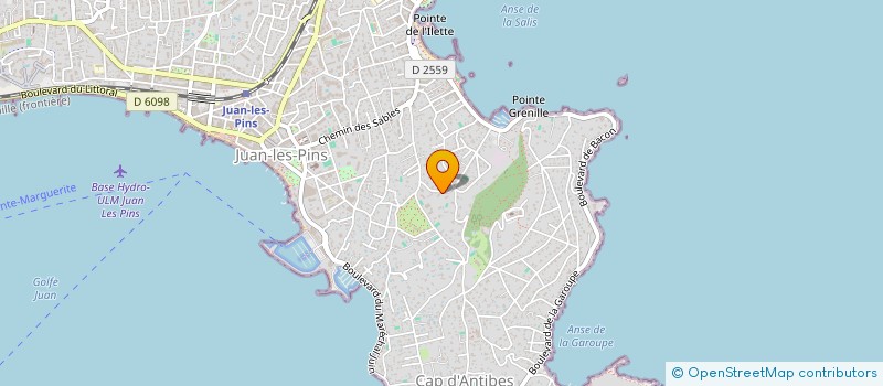 localisation de l'entreprise SCI LA SALIS à ANTIBES