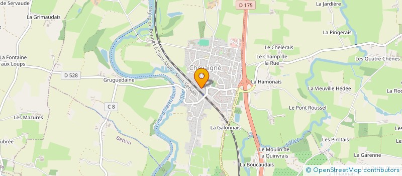 localisation de l'entreprise SCI LA SALLE  CHEVAIGNE