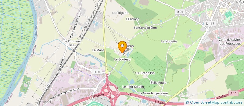 localisation de l'entreprise SCI LA SALLE  VERRIERES-EN-ANJOU