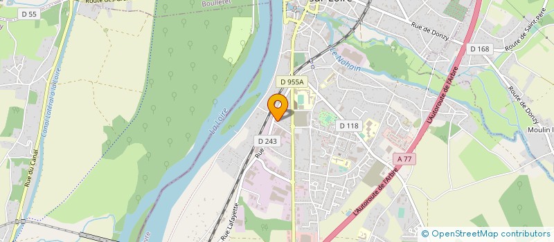 localisation de l'entreprise SCI LA SALLINE à COSNE COURS SUR LOIRE