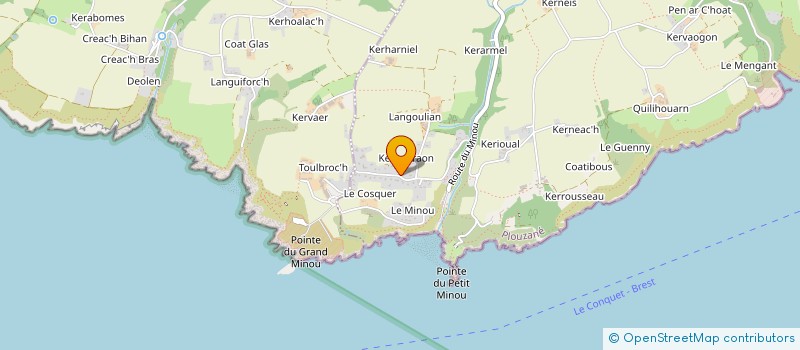 localisation de l'entreprise SCI LA SALORGE  PLOUZANE