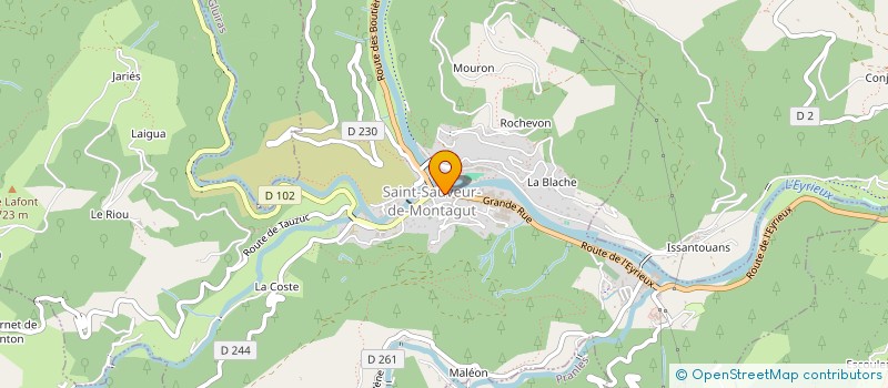 localisation de l'entreprise SCI LA SALVATRICE  SAINT-SAUVEUR-DE-MONTAGUT