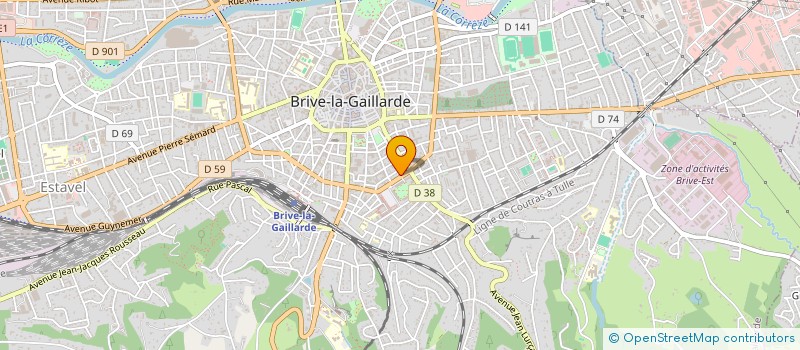 localisation de l'entreprise SCI LA SANFRED à BRIVE-LA-GAILLARDE