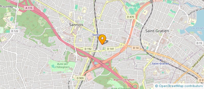 localisation de l'entreprise SCI LA SANTAISSIME  SANNOIS