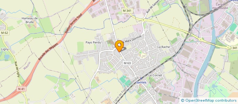 localisation de l'entreprise SCI LA SANTOISE  SANTES