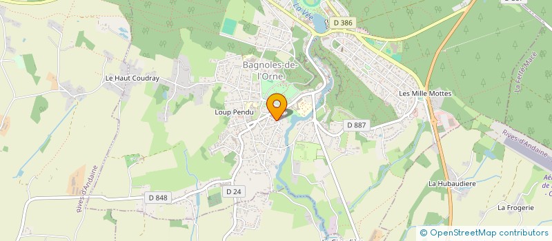 localisation de l'entreprise SCI LA SAOSNOISE à BAGNOLES-DE-L'ORNE-NORMANDIE