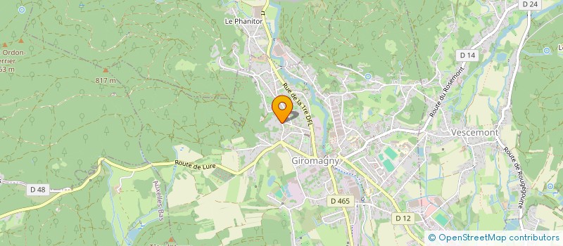 localisation de l'entreprise SCI LA SAPINIERE à GIROMAGNY