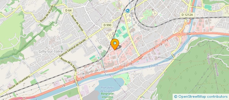 localisation de l'entreprise SCI LA SAPINIERE  ALBERTVILLE