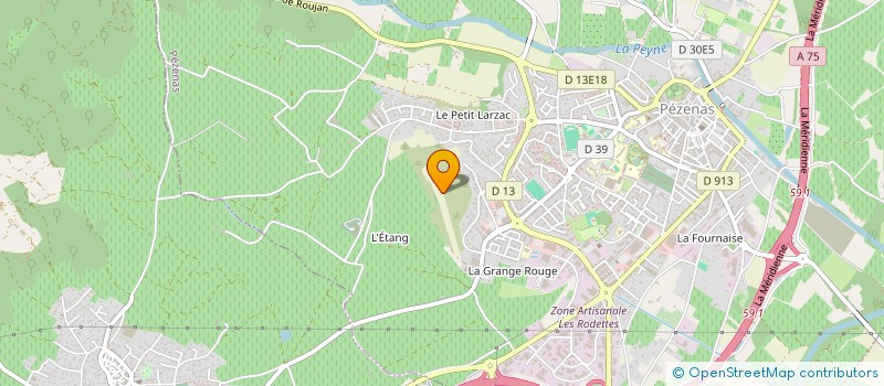 localisation de l'entreprise SCI   LA SAPINIERE  PEZENAS