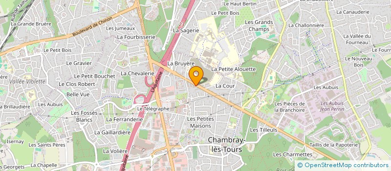 localisation de l'entreprise SCI LA SAPINIERE  CHAMBRAY-LES-TOURS