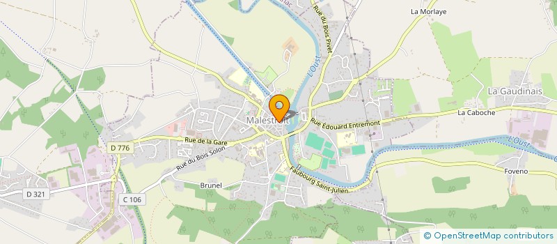 localisation de l'entreprise SCI LA SAPINIERE  MALESTROIT