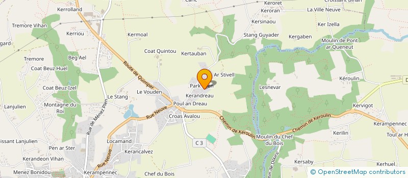 localisation de l'entreprise SCI LA SAPINIERE  LA FORET-FOUESNANT