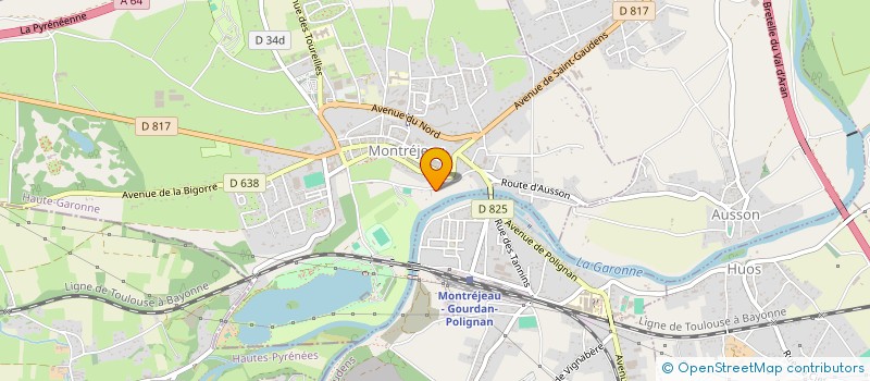 localisation de l'entreprise SCI LA SARDANE  MONTREJEAU