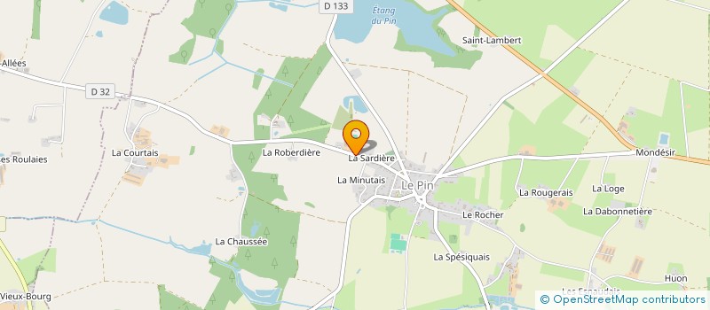 localisation de l'entreprise SCI LA SARDIERE à LE PIN