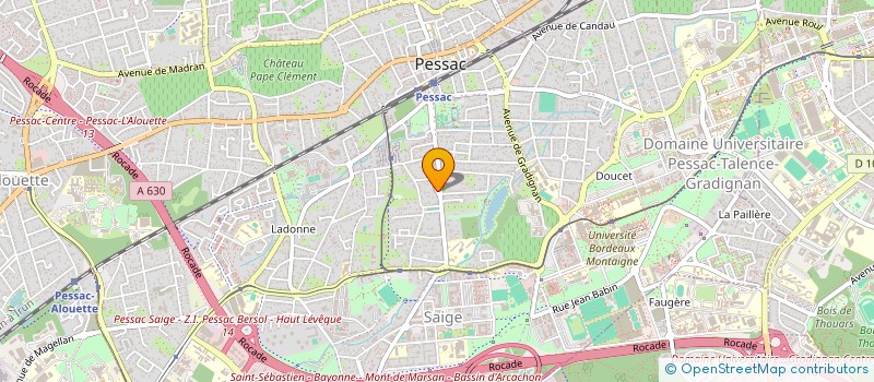 localisation de l'entreprise SCI LA SARDINE  PESSAC