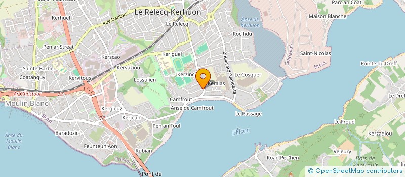 localisation de l'entreprise SCI LA SARDINE  LE RELECQ-KERHUON