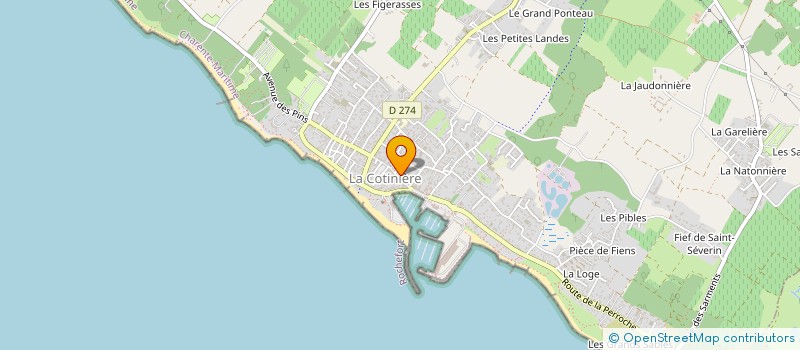 localisation de l'entreprise SCI LA SARDINERIE  SAINT PIERRE D'OLERON