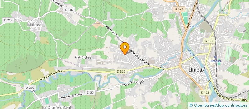 localisation de l'entreprise SCI LA SAREILLE  LIMOUX