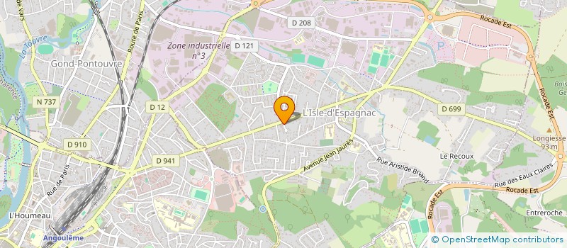 localisation de l'entreprise SCI LA SARMENTINE  L'ISLE-D'ESPAGNAC