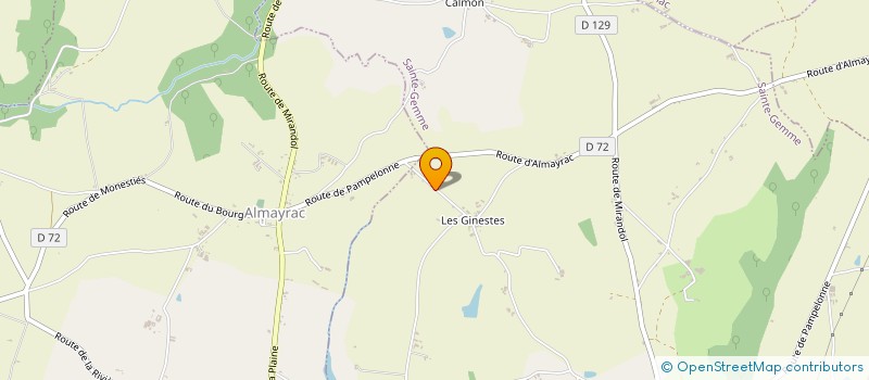 localisation de l'entreprise SCI LA SARRADE  SAINTE-GEMME