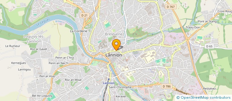 localisation de l'entreprise SCI LA SARRAZINE  LANNION