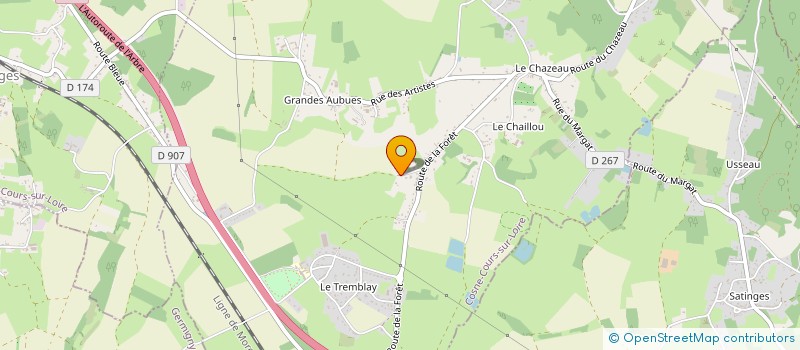 localisation de l'entreprise SCI LA SARRE  CHAULGNES