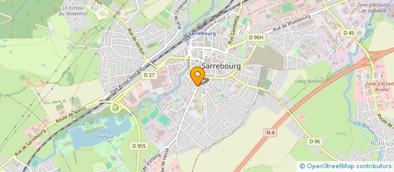 localisation de l'entreprise SCI LA SARREBOURGOISE à SARREBOURG