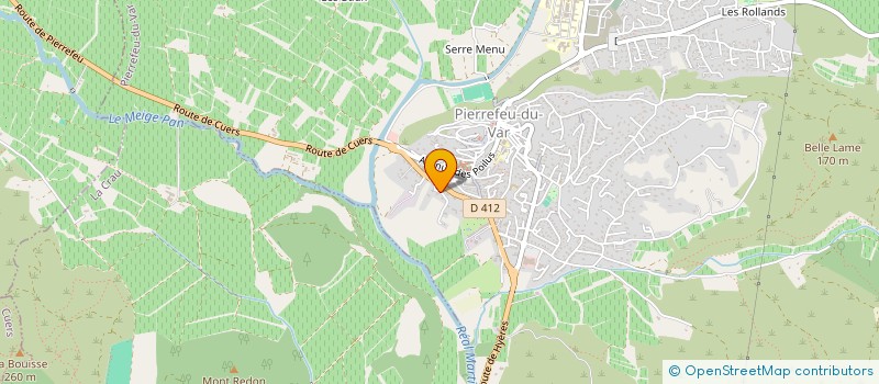 localisation de l'entreprise SCI LA SATICE  PIERREFEU-DU-VAR