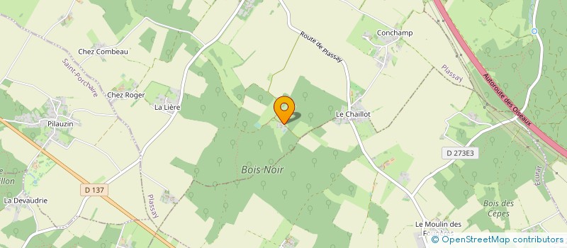 localisation de l'entreprise SCI LA SAUBRETIERE  PLASSAY