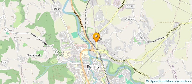 localisation de l'entreprise SCI LA SAUGE à RUMILLY