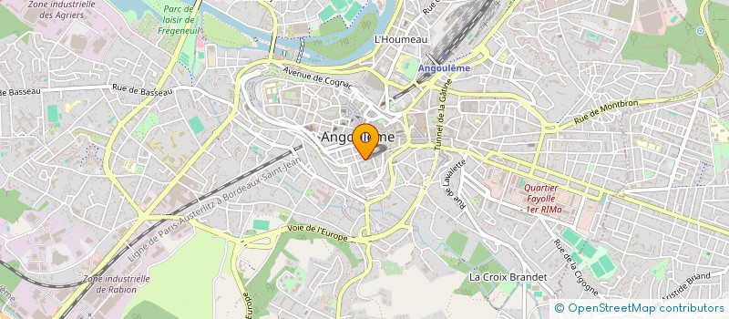 localisation de l'entreprise SCI LA SAUGE à ANGOULEME