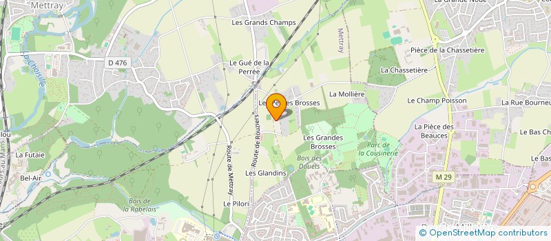 localisation de l'entreprise SCI LA SAULAIE  METTRAY