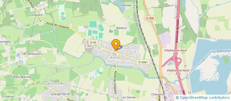 localisation de l'entreprise SCI LA SAULAIE  ARNAS