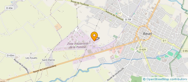 localisation de l'entreprise SCI LA SAULAIE  REVEL