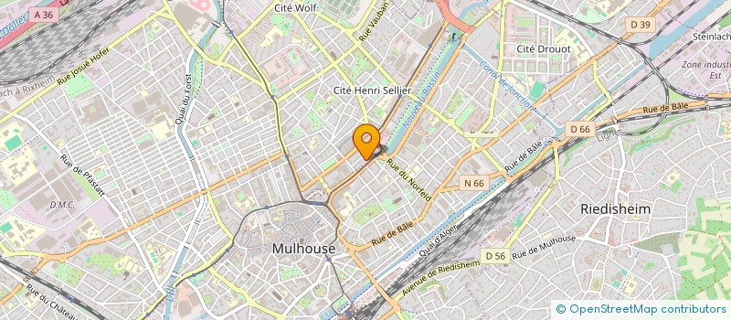 localisation de l'entreprise SCI LA SAUMICHIE  MULHOUSE