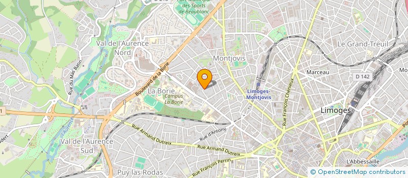 localisation de l'entreprise SCI LA SAUMONARDE à LIMOGES