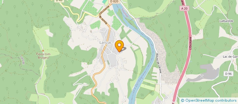 localisation de l'entreprise SCI LA SAUMONIERE  LANZAC