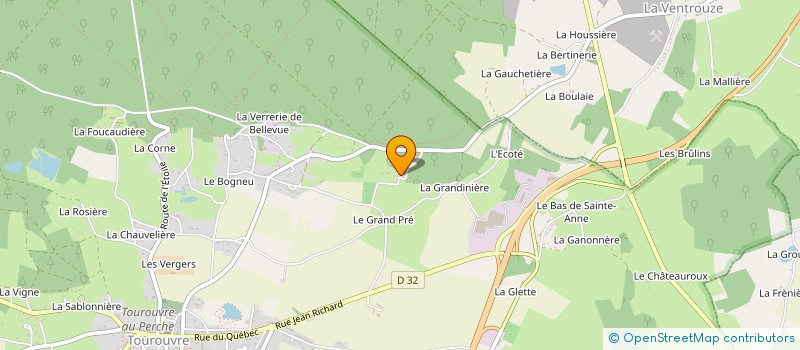 localisation de l'entreprise SCI LA SAUNERIE à TOUROUVRE AU PERCHE