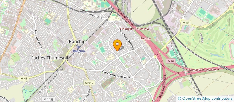 localisation de l'entreprise SCI LA SAUSSAYE  RONCHIN