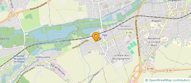 localisation de l'entreprise SCI LA SAUSSAYE  EGLY