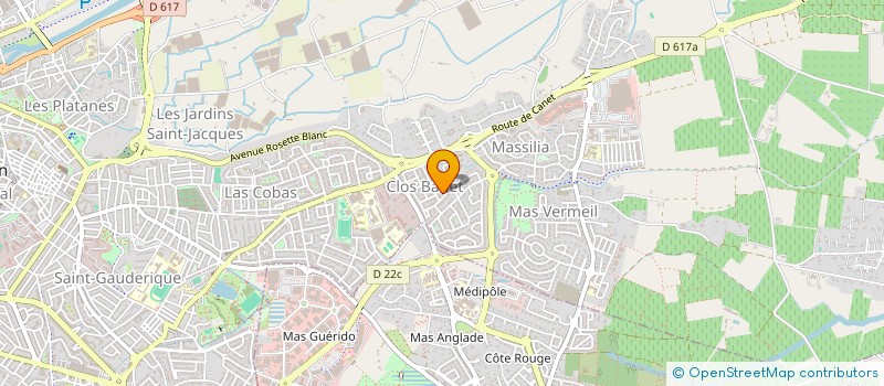 localisation de l'entreprise SCI LA SAUTERELLE  PERPIGNAN