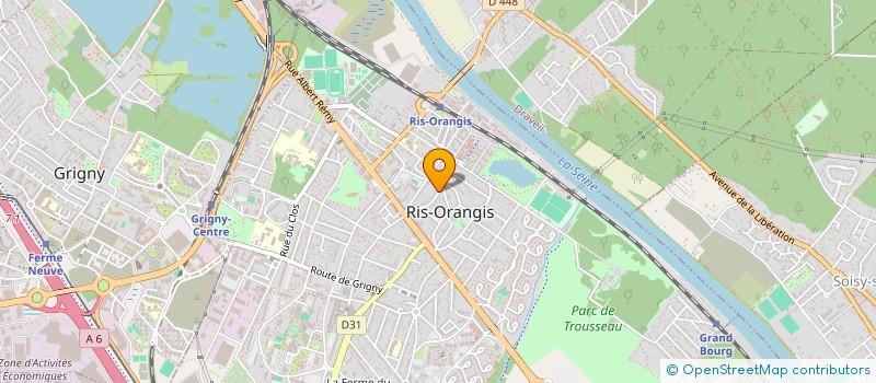 localisation de l'entreprise SCI LA SAUVAGE à RIS-ORANGIS